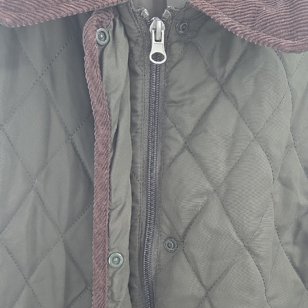 White Stag Dark Olive Jacket with Brown Corduroy Accents - Picture 3 of 16